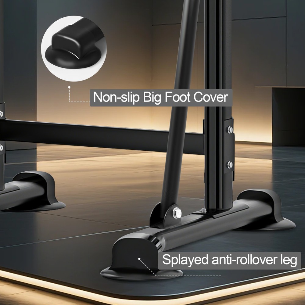 Adjustable Power Tower Pull Up Dip Station, Home Gym Strength Training Equipment