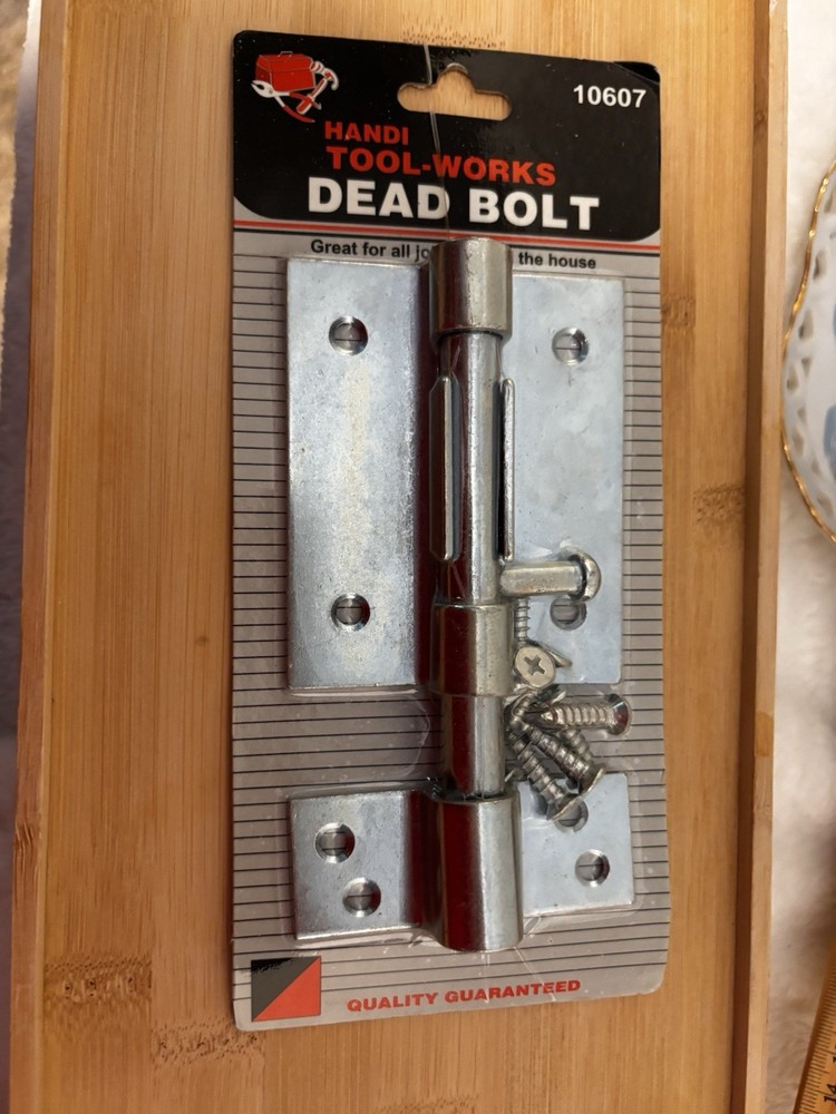 5" Handi Tool Works Heavy Duty Pad lockable Barrel Bolt Lock 10607