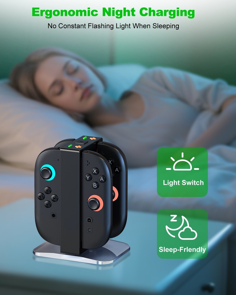 Switch 2 Charging Dock for Nintendo Switch 2 Joycons Controller Charger Station