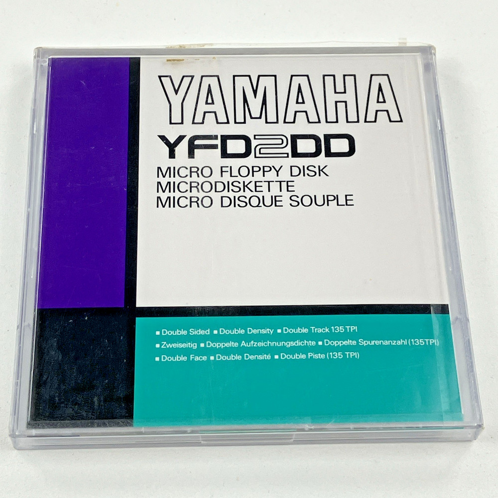 Yamaha YFD2DD Micro Floppy Disc New Sealed Double Sided