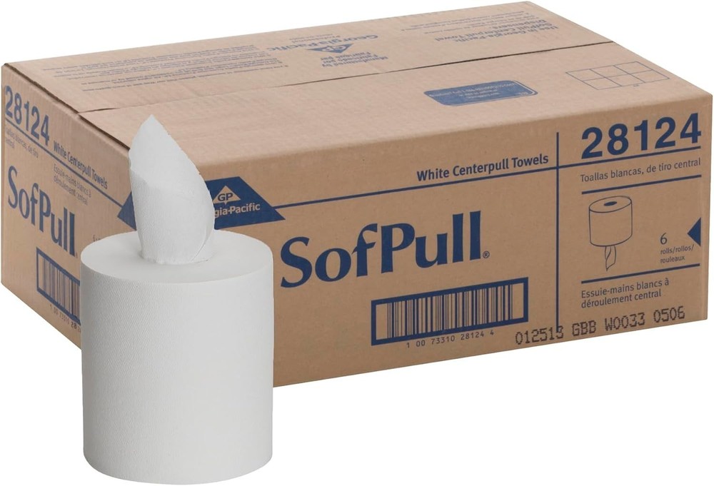 SofPull Centerpull Regular Capacity Paper Towel, White, 28124, 324 Sheets Pe...