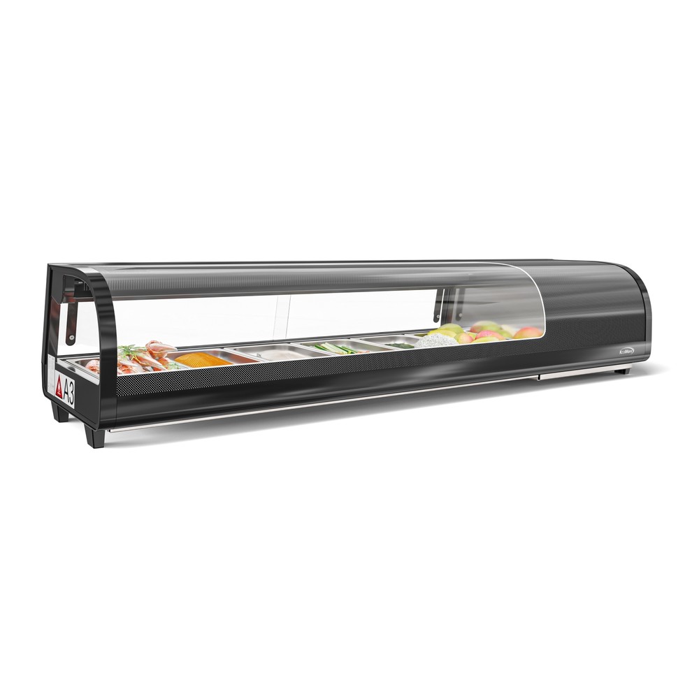 Koolmore KM-SR60-BK Refrigerated Sushi Display Case