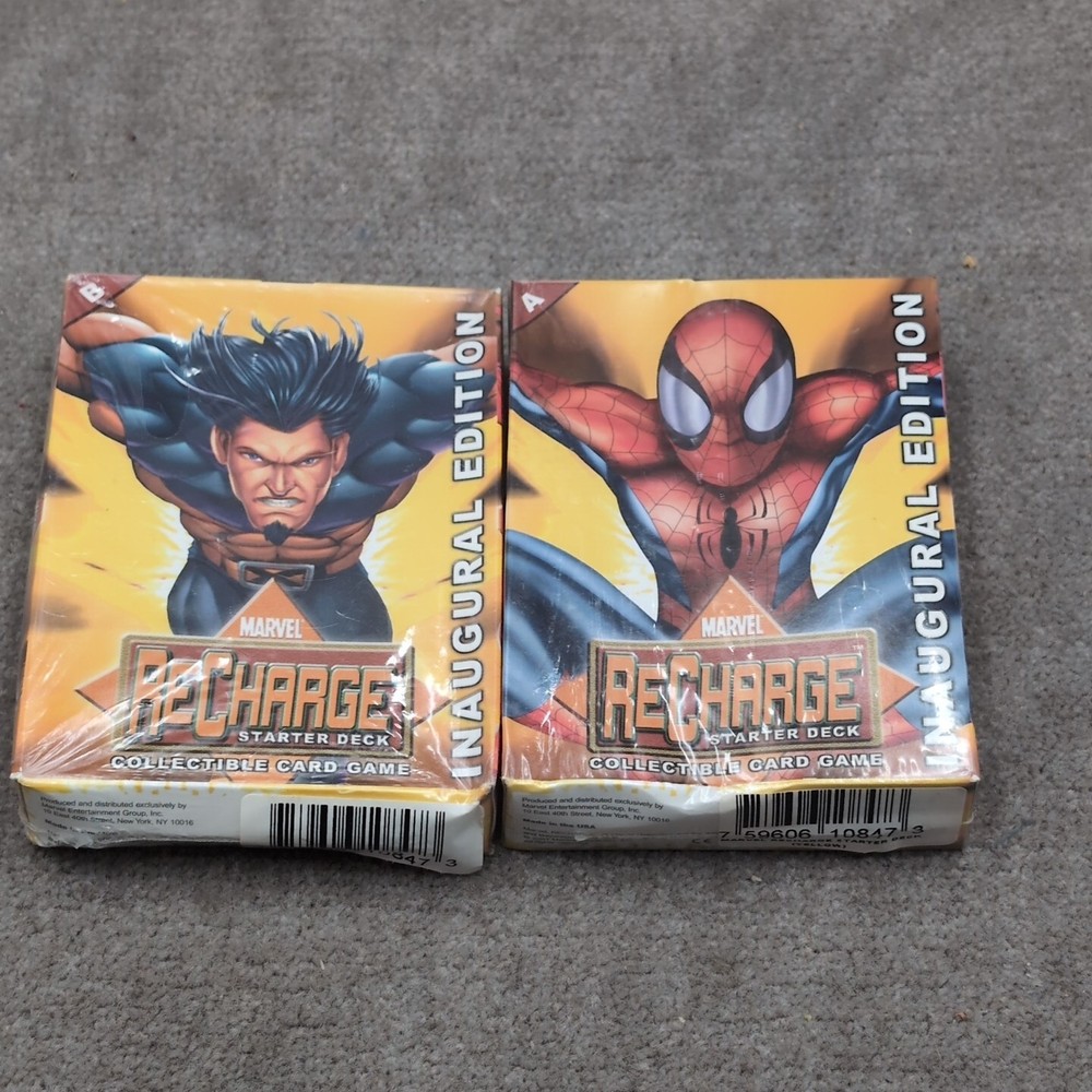 2 SEALED Marvel Recharge Inaugural Editions (Both Decks A+B)