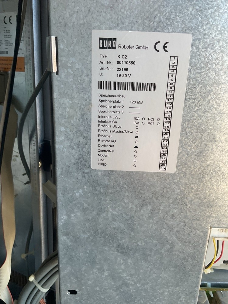 Kuka Roboter K C2 Robot Controller Computer 128MB 00110856 19-30V