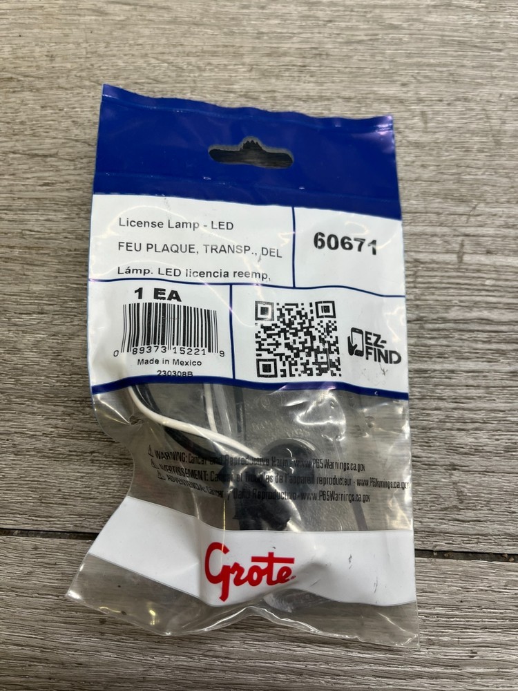 Grote 60671 Led License Lamp