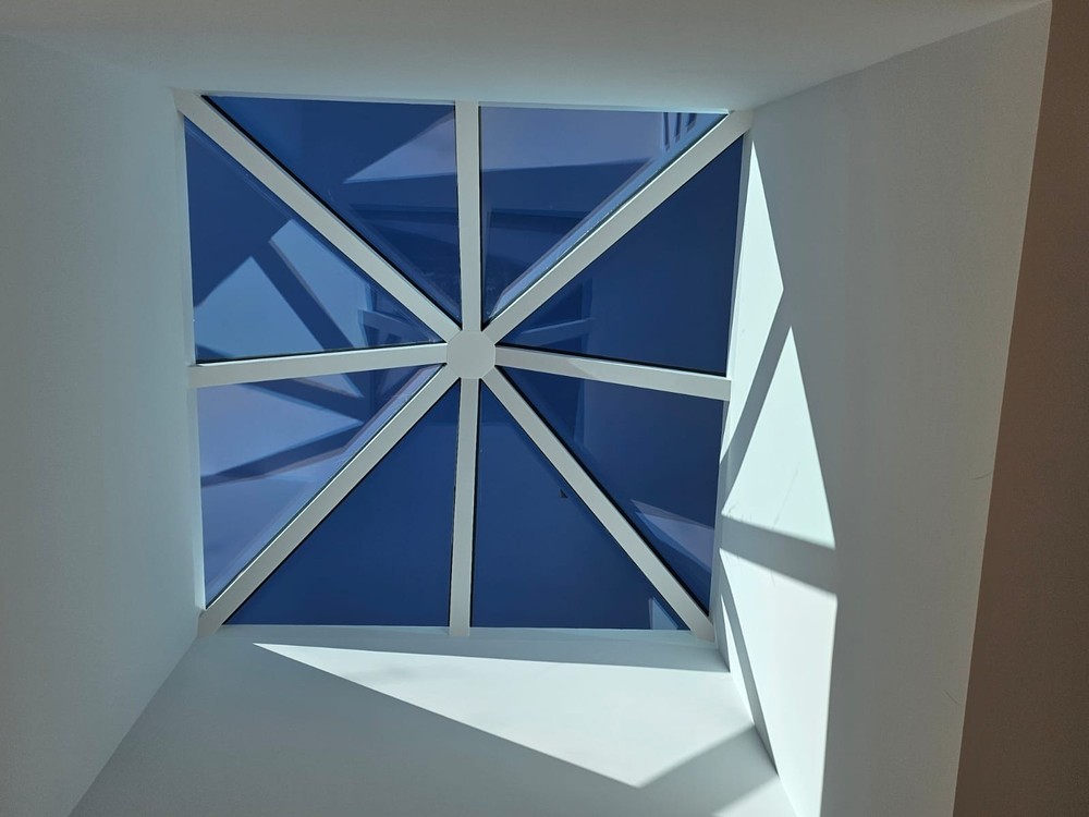 Skyview Skylight 4' x 4' Pyramid Glass Skylight - High Performance Glass Custom
