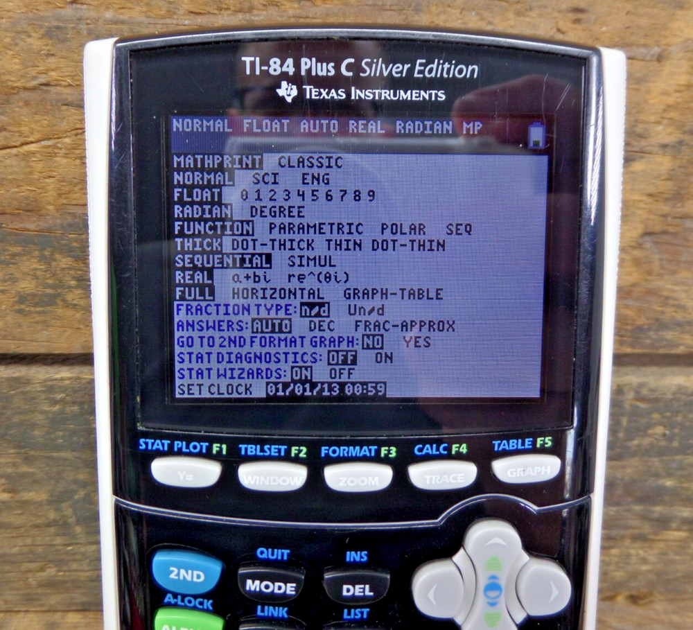 Texas Instruments TI-84 Plus C Silver Edition Graphing Calculator Black Works