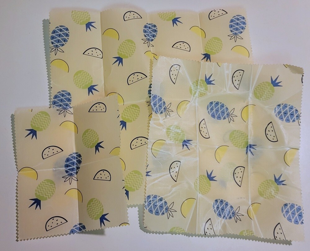 3-pack Beeswax Food Wraps - Eco Friendly - Reusable - Small Medium Large