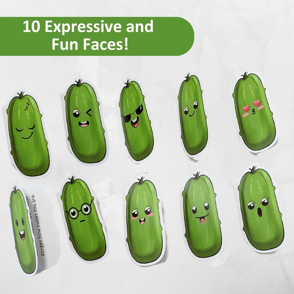 BBJ WRAPS Positive Pickle, Emotional Support Pickles, Mini Affirmation Clear