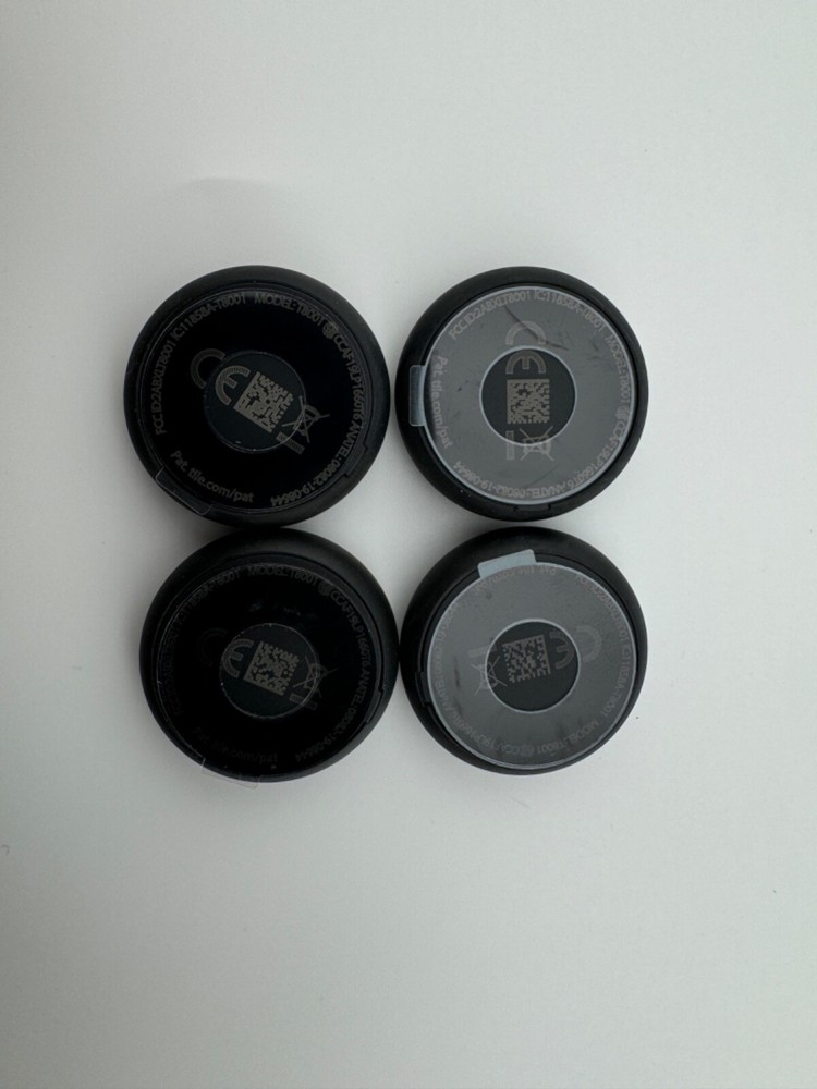 [4-PACK] TILE STICKER (2020) SMALL ADHESIVE BLUETOOTH TRACKER FINDER LOCATOR