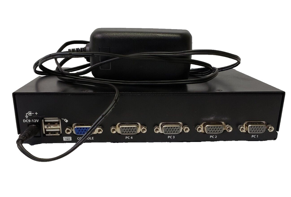 StarTech 4 Port 1U Rackmount USB KVM Switch with OSD - Rack-mountable