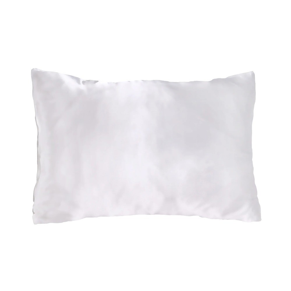 2 Pack Soft Ivory Satin Pillowcases Standard Size 600 Thread Count