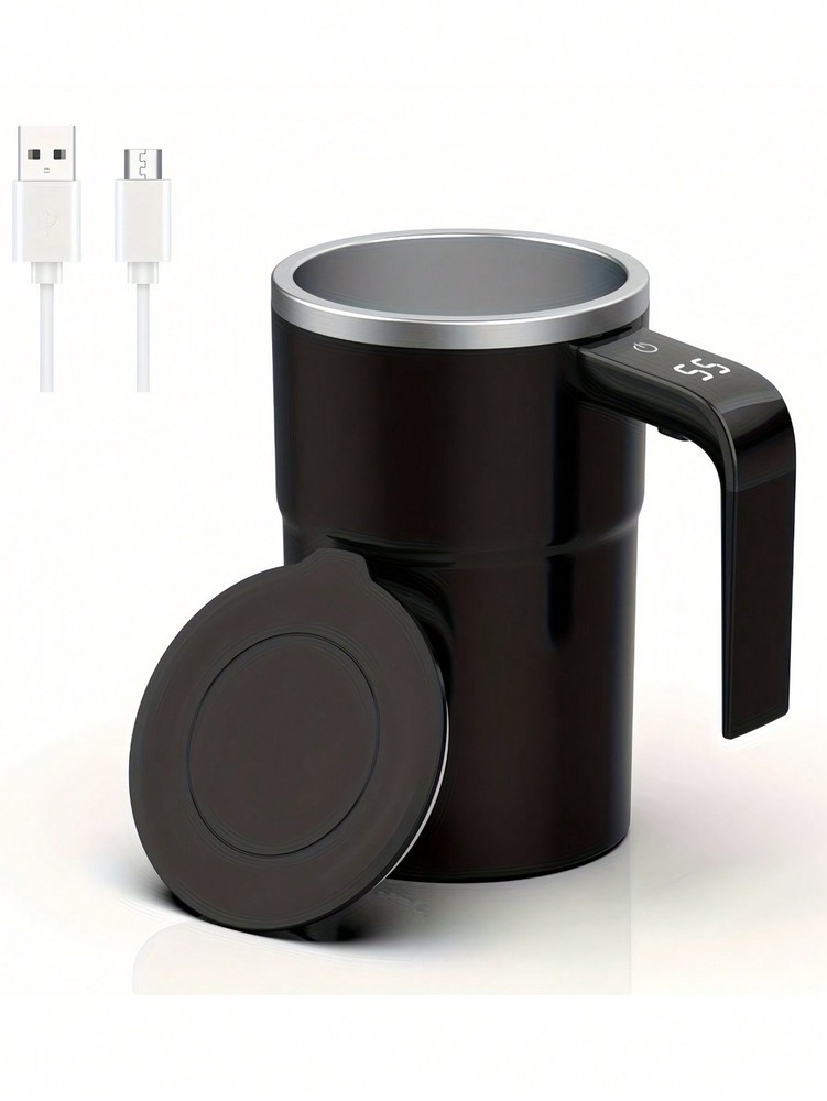 PANCERKA Auto Stirring Cup, Automatic Magnetic Self Stirring Coffee Cup With Tem