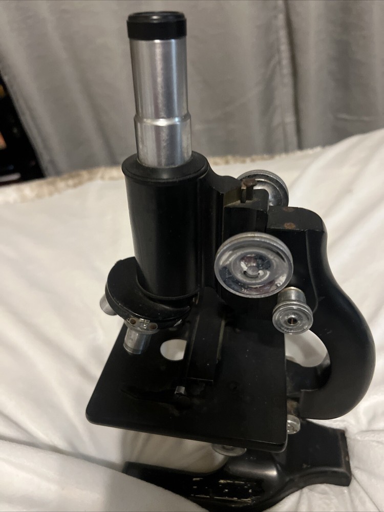 Vintage SPENCER Buffalo USA MICROSCOPE cast iron