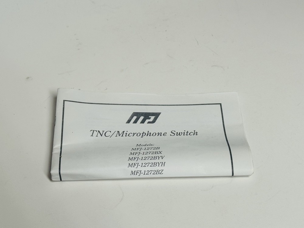MFJ-1272BX TNC/Microphone Switch - New