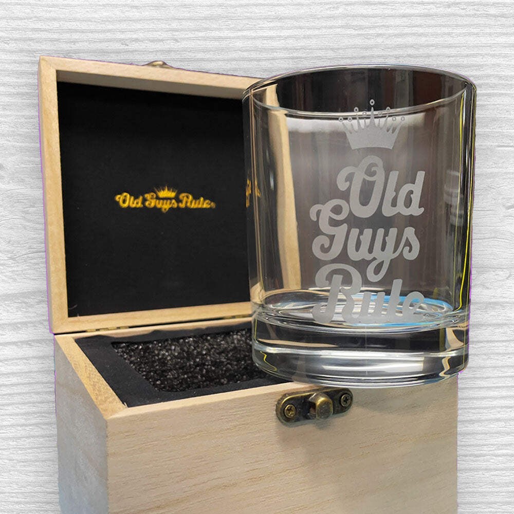 Old Guys Rule OG2322 - Whiskey Glass Gift Box