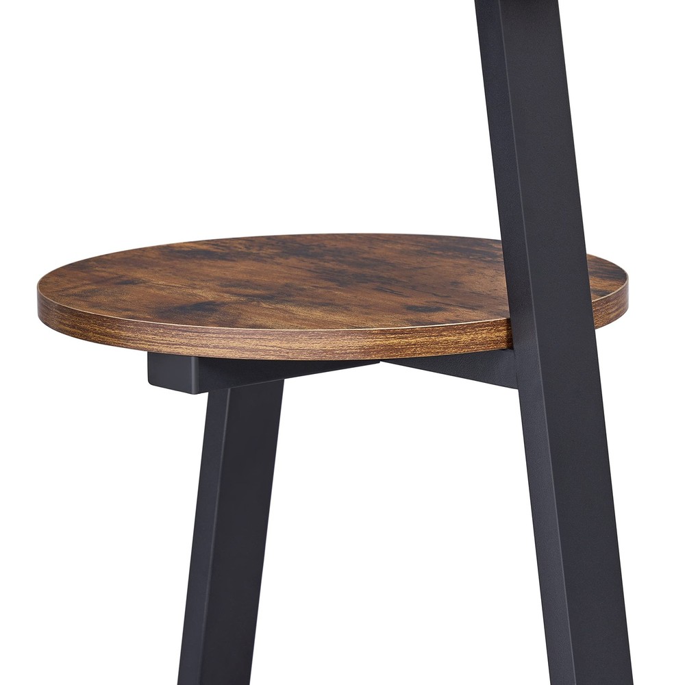 Round End Table Side Table with Metal Frame, Accent Nightstand Bedside Table ...