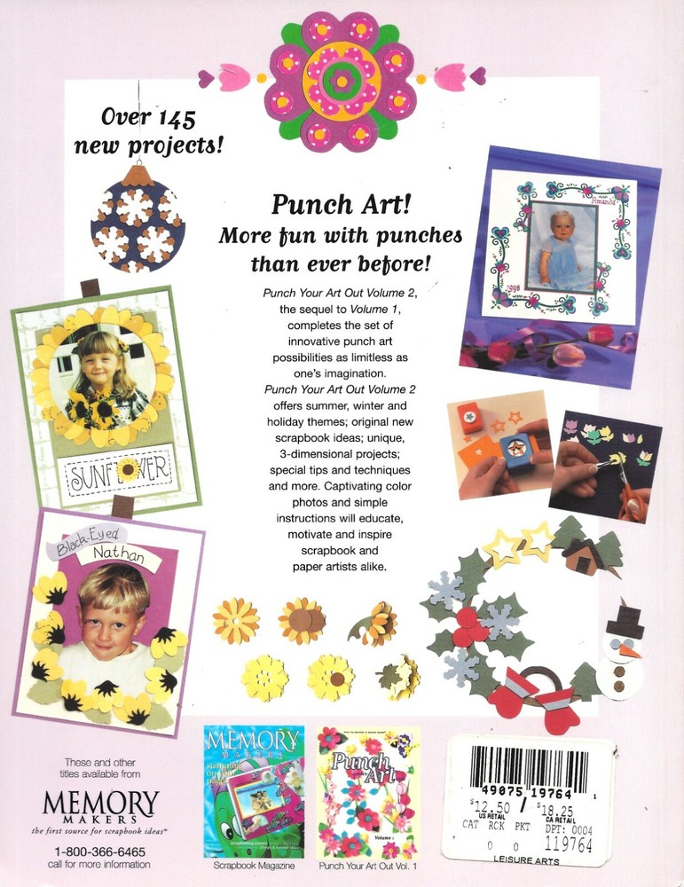 Punch Your Art Out ~ Volume 1 & 2 - Memory Makers - Pattern Book