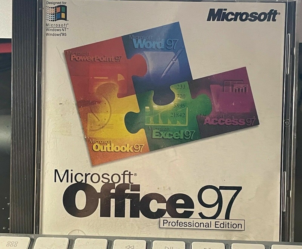 Microsoft Office 97 Professional Edition Version w/ Product Key NT 95 Free Ship
