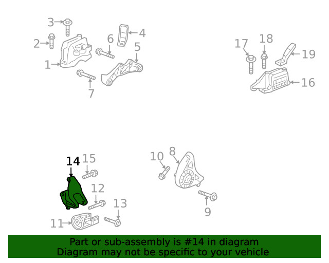 Genuine GM Trans Mount Bracket 85558395