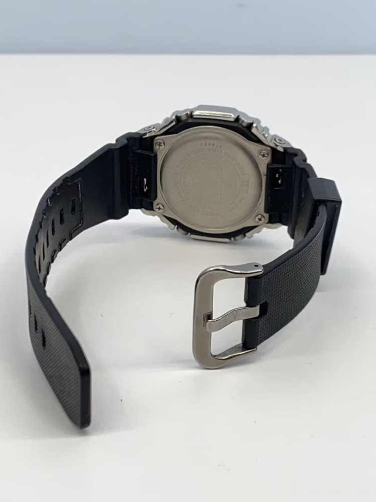 CASIO Quartz Watch Digital Rubber SLV BLK gm 2100