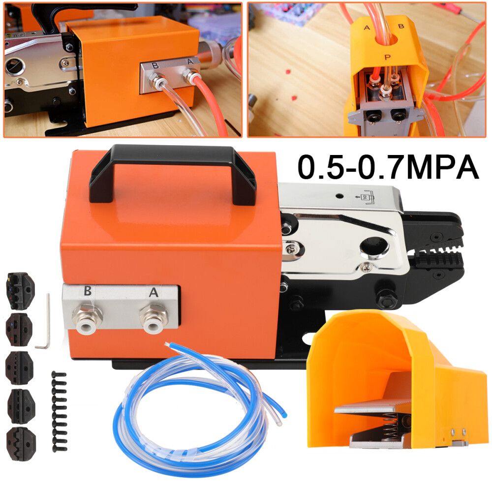 Pneumatic Terminal Crimping Machine Wire Crimper Air Powered Cable Crimping Tool