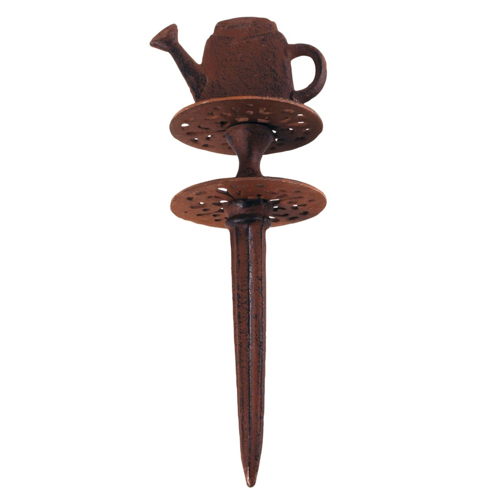 Antique Hose Guide Watering Can, Brown