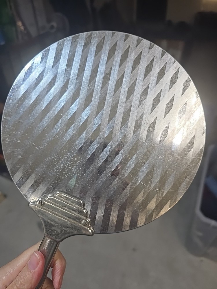 Vintage Handheld Vanity Barber Mirror Silver Toned**READ**