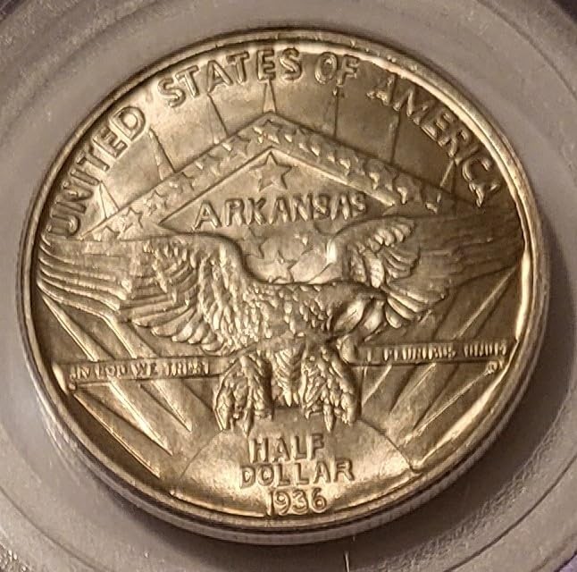 1936 Robinson Commemorative Silver Half Dollar MS64 PCGS