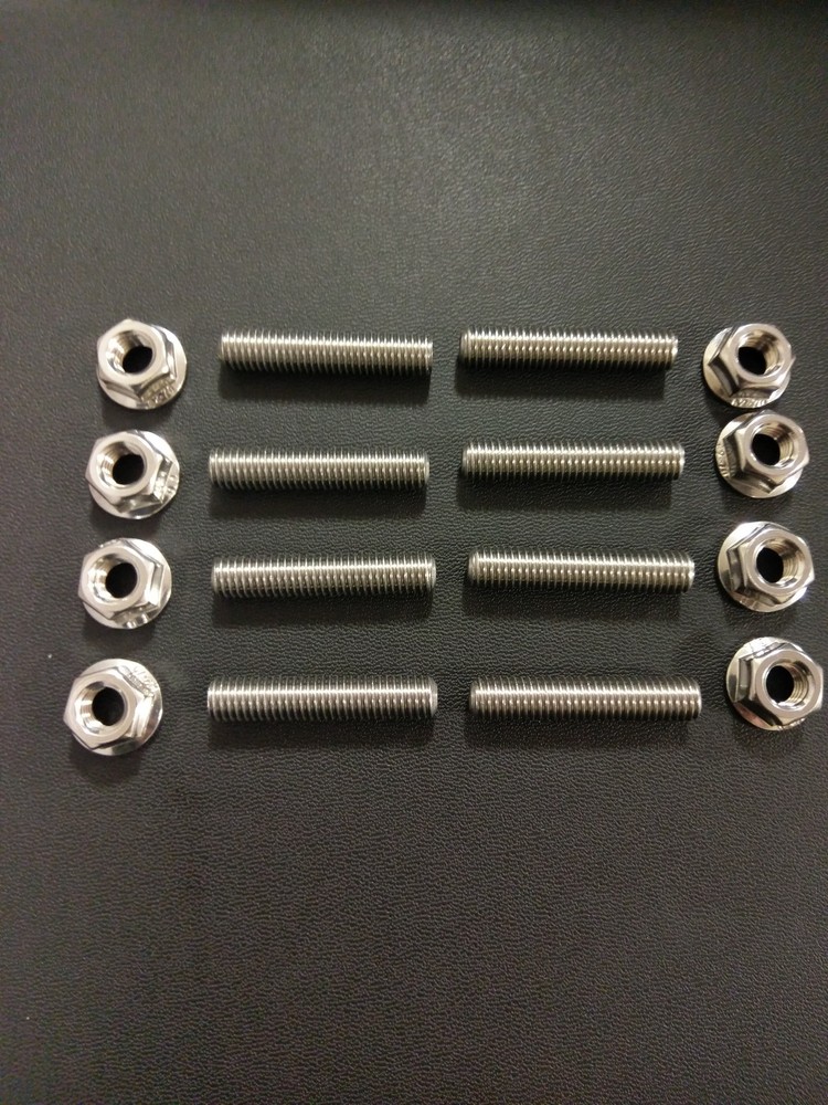 Yamaha Thundercat Stainless Exhaust Header Studs and Flange Nuts bolts
