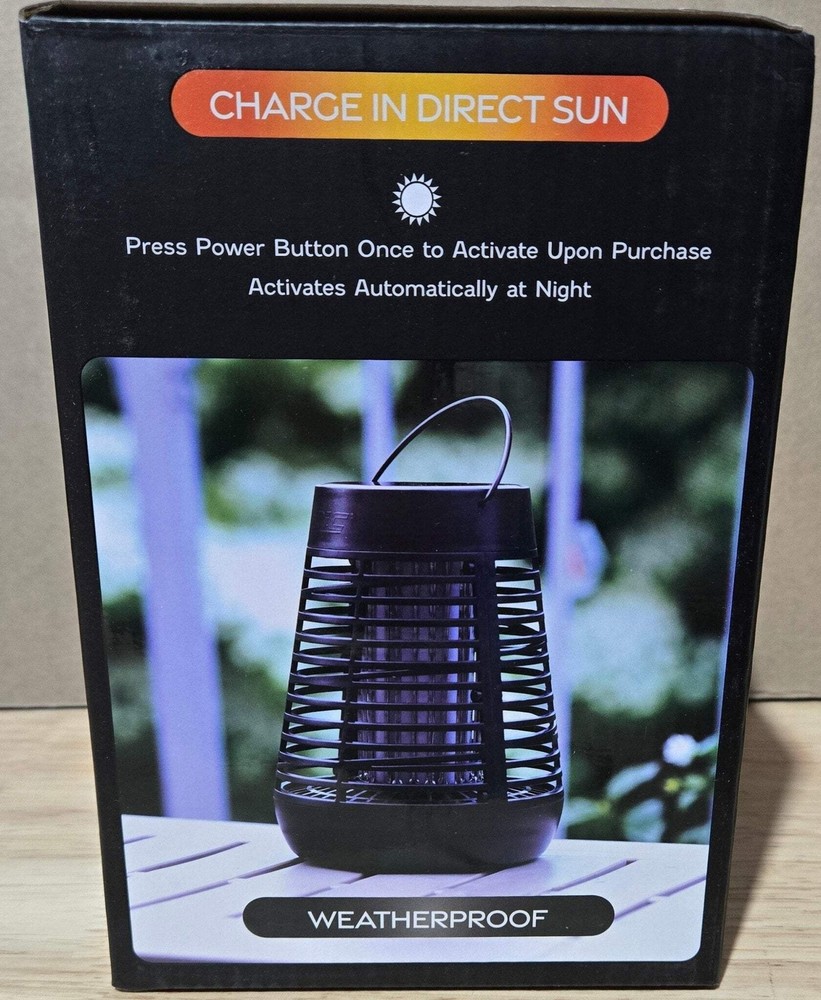 PIC Portable Solar Insect Killer Torch LED Flame Effect FLPT Bug Zapper 1/2 acre