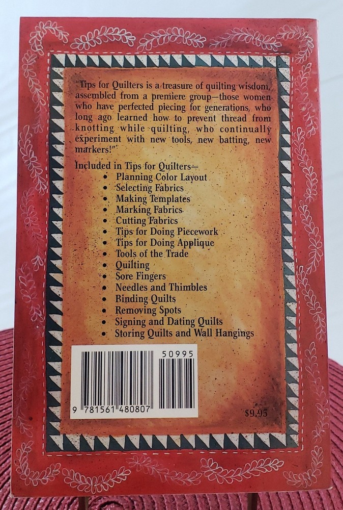 Vintage Tips for Quilters Book, Hints, Shortcuts, and Practical Suggestions