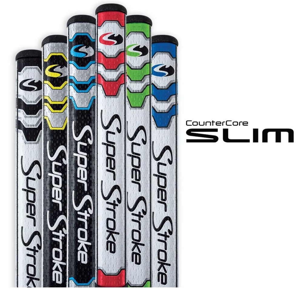New !! SuperStroke CounterCore Slim 2.0 Putter Grip ( White / Red )