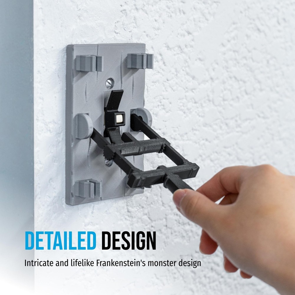 Frankenstein Light Switch Cover (Toggle, Grey) Toggle 1 Switch