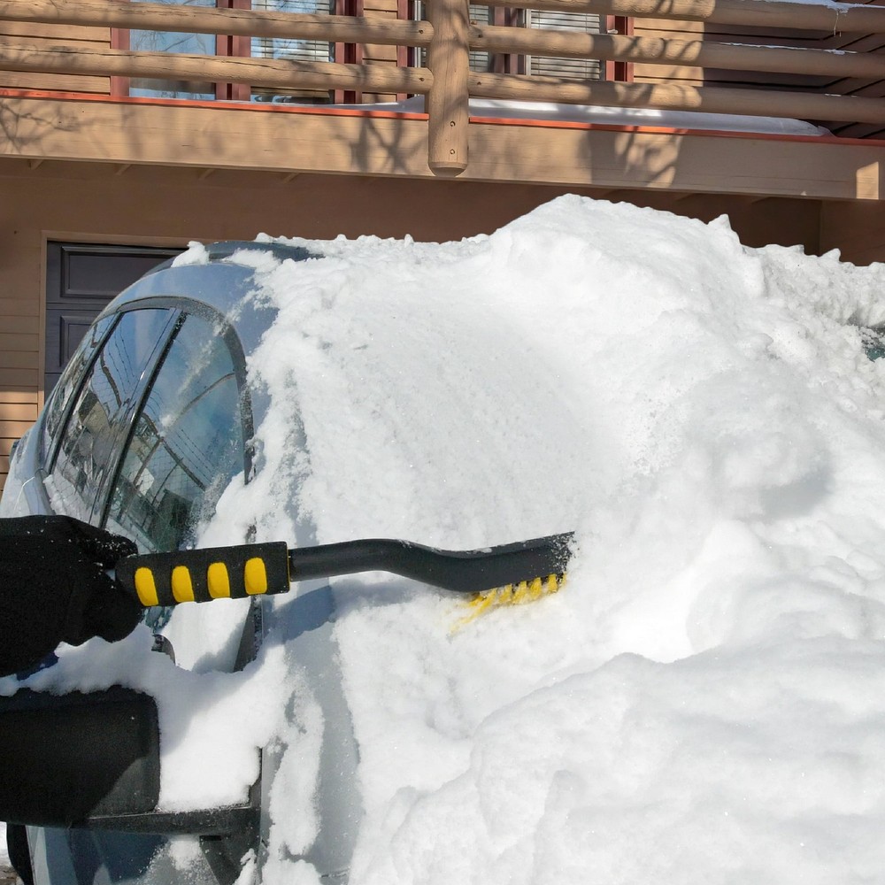 Rain-X 36" Snow Brush Ice Scraper Tool with Curved Handle