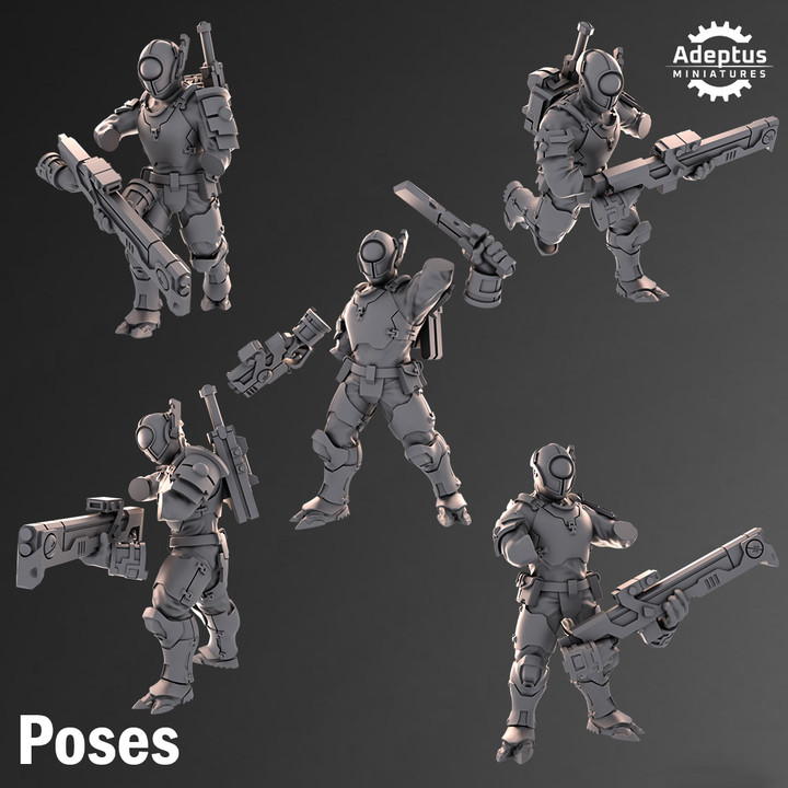 Adeptus Miniatures - Kae'ti Line Strikers