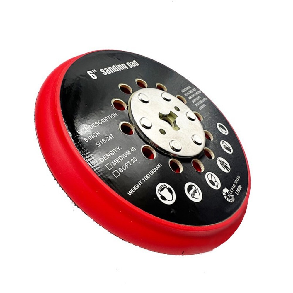 6-Inch,Sanding Pad Medium Hook And Loop Multi-Hole Back-up For Bosch RSM6045 New