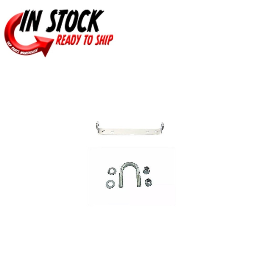 Zinc Crash Bar Adapter Bracket w/ Ubolt Kit for Harley Davidson by V-Twin