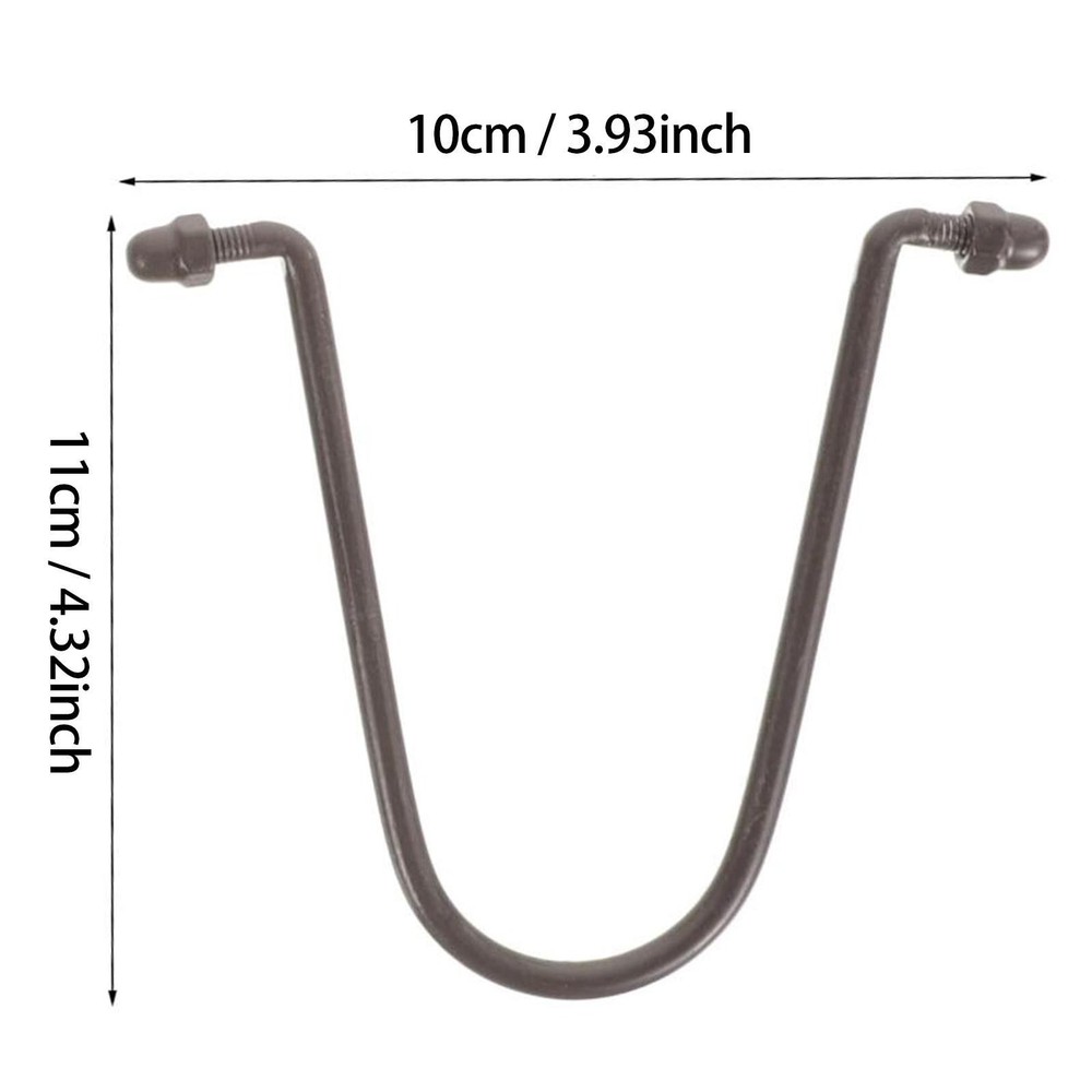 Rain Chain Hooks Sturdy Backyard Accessories Hardware Black Metal Rainwater