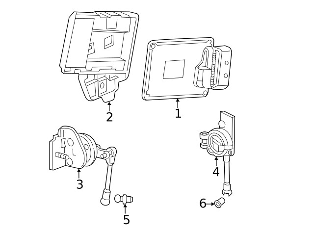 Genuine GM Active Suspension Control Module Bracket 23135725