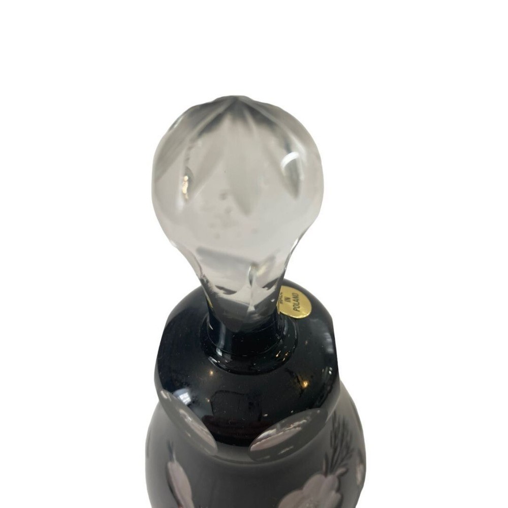 Poland Ruby Red Hand Cut Crystal Bell with Crystal Clapper
