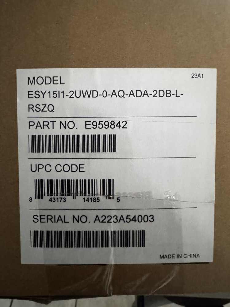 Elo Touch all-in-one computer model ESY15l1D