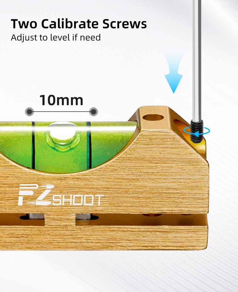 EZshoot Scope Leveling Kit with High-precision Bubble System Gold