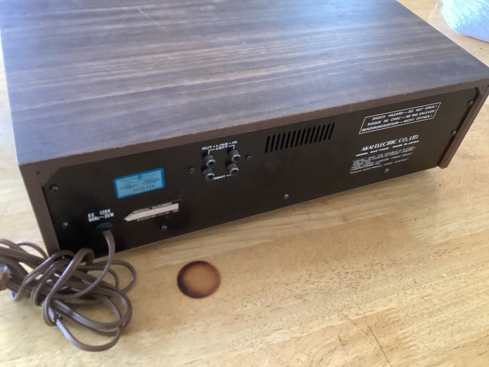 AKAI GXC-740D Cassette Deck Player Three Head/Double Capstan
