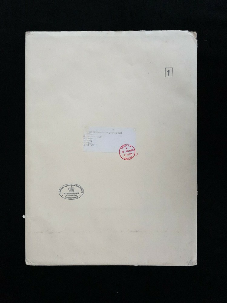 Royal Elizabeth II R MBE OBE Certificate Document Envelope Order British Empire