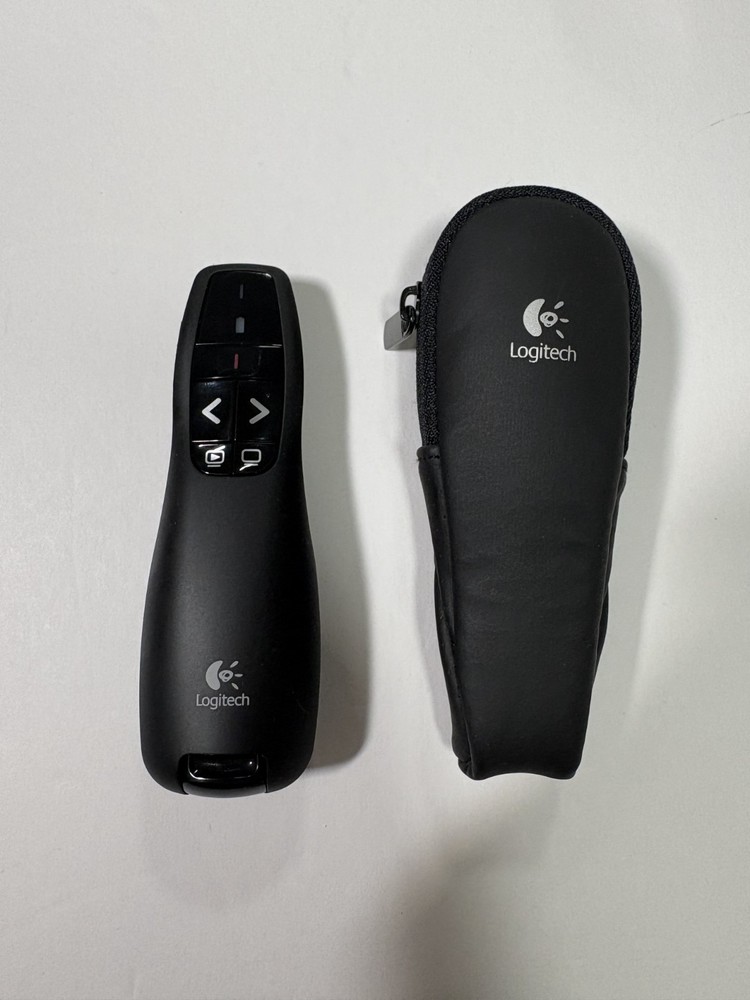 Logitech R400 Wireless Presenter Laser Pointer Remote USB Receiver Black Tested