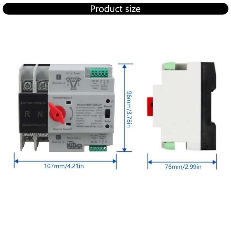 Electrical Selector Switches Generator Changeover Switches Automatic Transfer