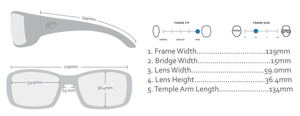 Costa Del Mar Caballito Tortoise Frame Copper 580 Plastic Polarized Lens