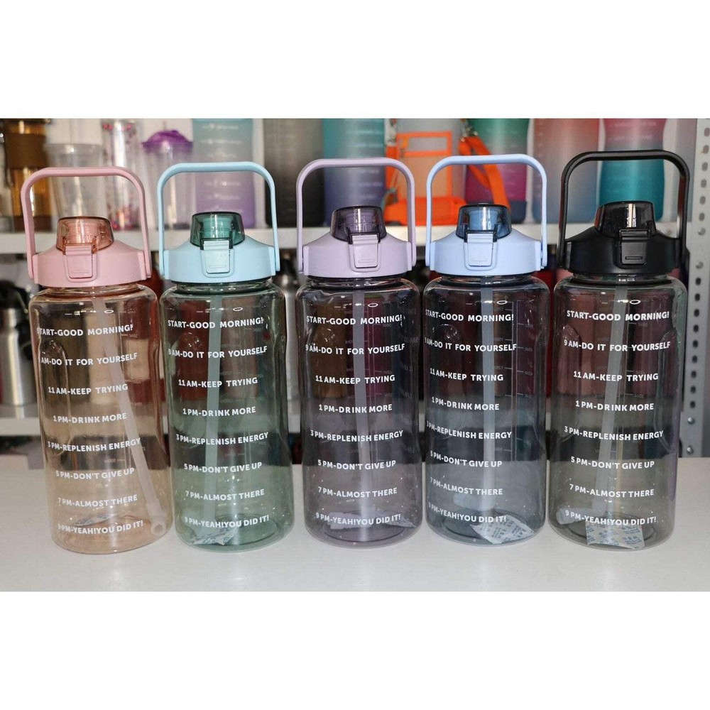 Large 70 oz Motivational Water Bottle