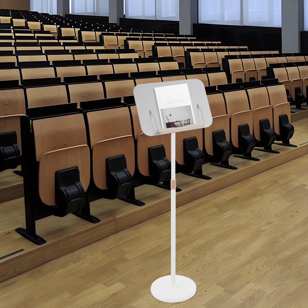 Floor Lectern Podium Stand for Speech Presentation Adjustable Height for Laptop